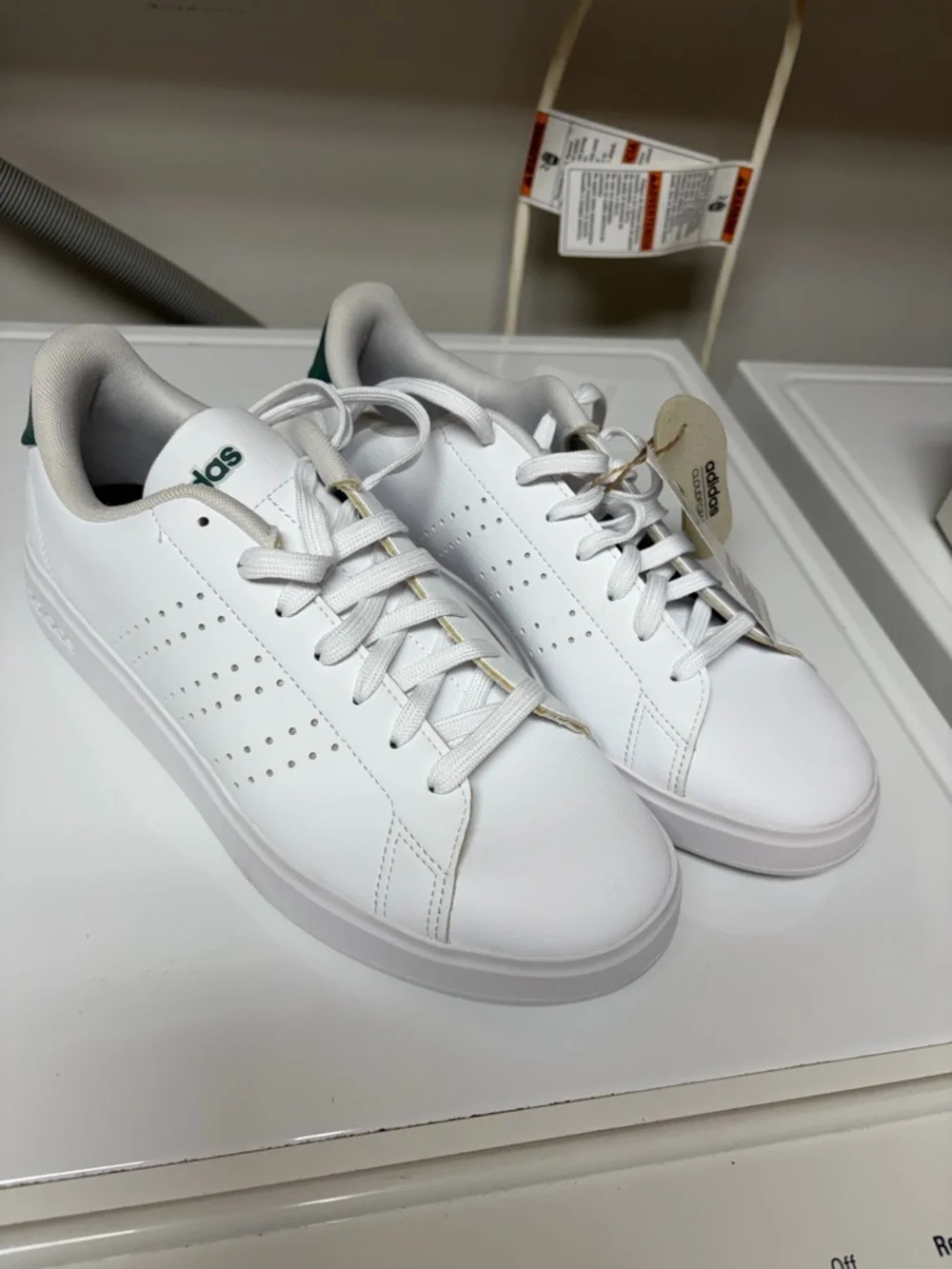 adidas White Low-Top Sneakers